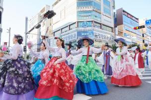 천일홍축제 퍼레이드 사진