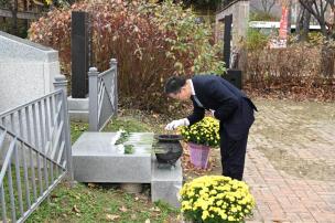 6.25 참전유공자비 기념식 의 사진