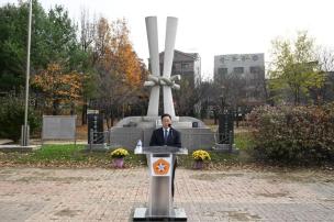 6.25 참전유공자비 기념식 의 사진