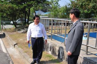 검준공단음폐수처리시설 현장점검 의 사진