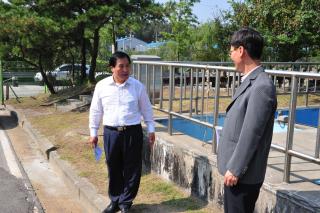 검준공단음폐수처리시설 현장점검 의 사진