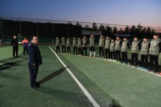 도체전 축구선수 격려 의 사진