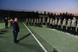 도체전 축구선수 격려 의 사진