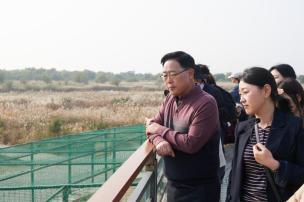 중국 둥잉시 현장시찰 및 자매결연 협약식 의 사진