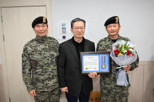 특전사동지회 양주지회 정기총회 의 사진