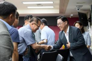 양주시 지역사회 공헌 프로젝트 관계자 회의 사진