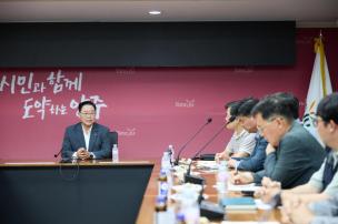 양주시 지역사회 공헌 프로젝트 관계자 회의 의 사진