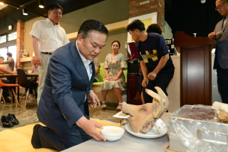 백석읍 주민자치센터 개소식 의 사진