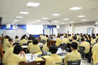 을지연습 상황보고 사진